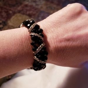 Premier Designs Jewelry - Premier Designs "Ageless" Black Stretch Bracelet Premier Designs Jewelry - Premier Designs "Ageless" Black Stretch Bracelet